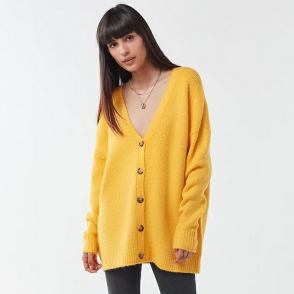 Urban Outfitters Jordan Plush Oversized Cardigan